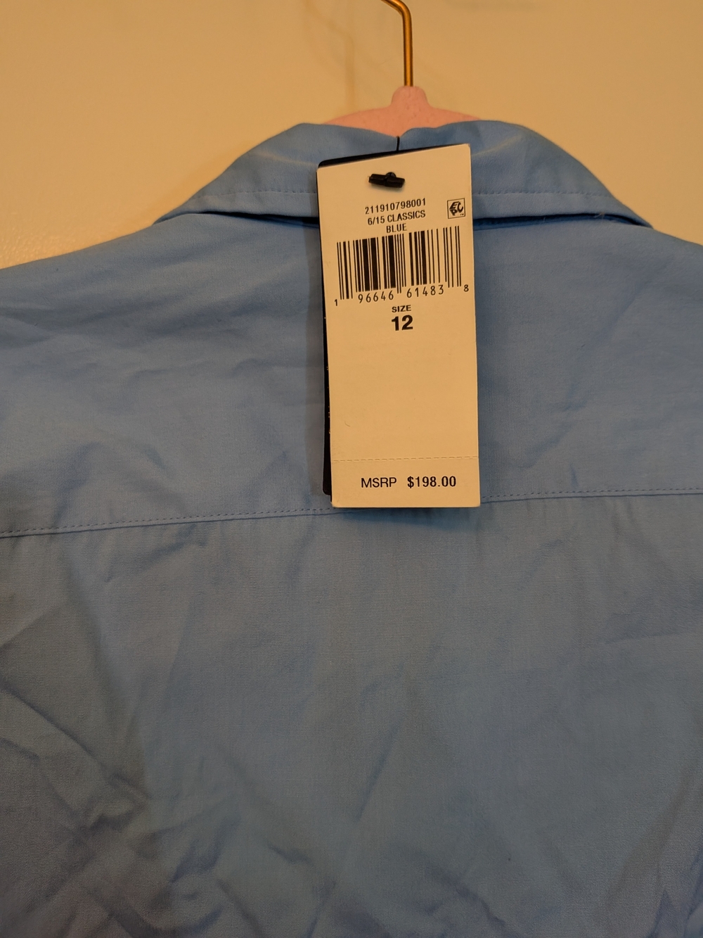 Ralph Lauren Light Blue Shirt Dress with Tie - Picture 5 of 5